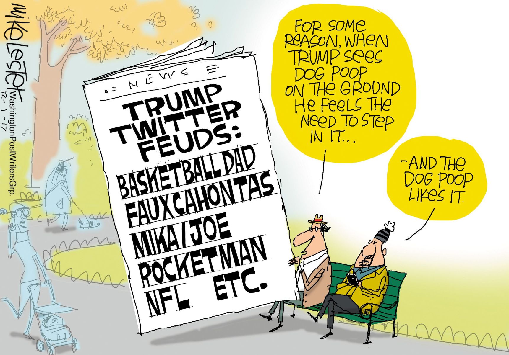 Mike Lester cartoon